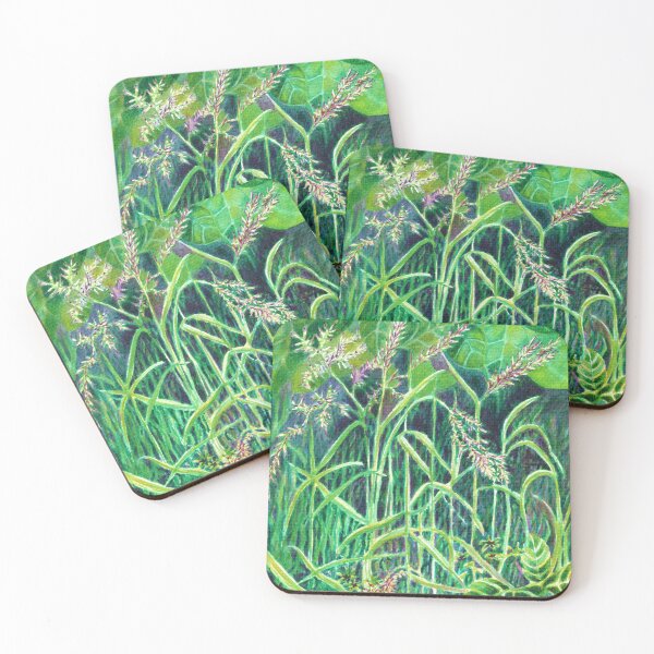 Item preview, Watercolour painting, Grasses nature art designed and sold by Marion Yeo.