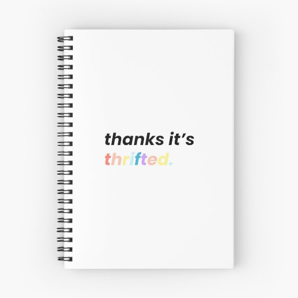 Item preview, thanks it's thrifted pastel rainbow sticker designed and sold by rl2020.