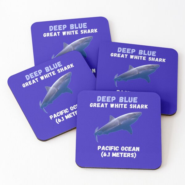 Item preview, Deep Blue Famous Great White Shark  designed and sold by MojaveTradePost.