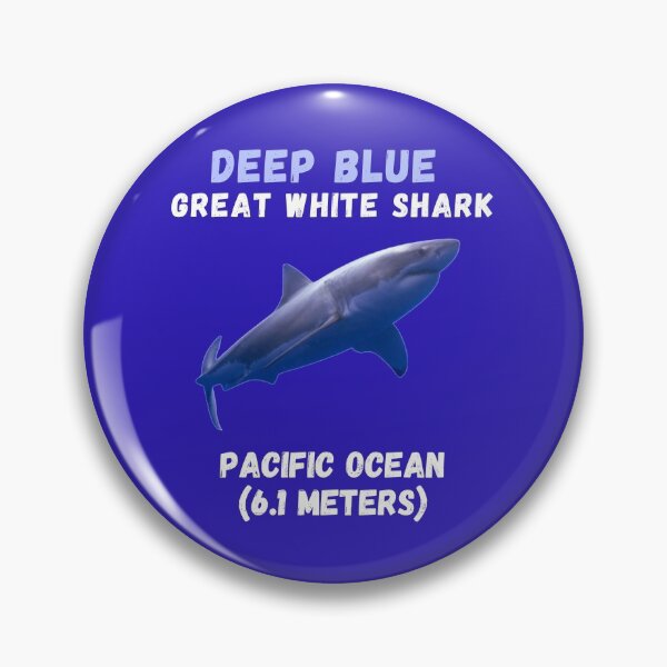 Item preview, Deep Blue Famous Great White Shark  designed and sold by MojaveTradePost.