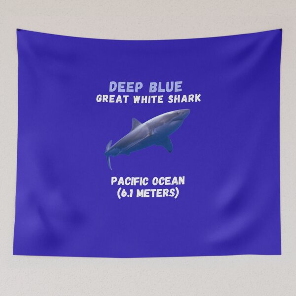 Item preview, Deep Blue Famous Great White Shark  designed and sold by MojaveTradePost.