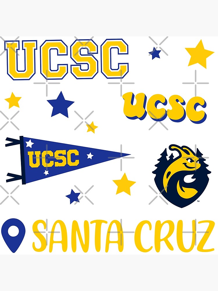 "ucsc uc santa cruz sticker pack" Poster for Sale by scollegestuff