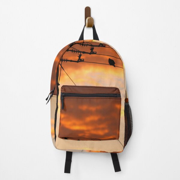 Item preview, Birds on wires, orange sunrise designed and sold by MarDelgado.