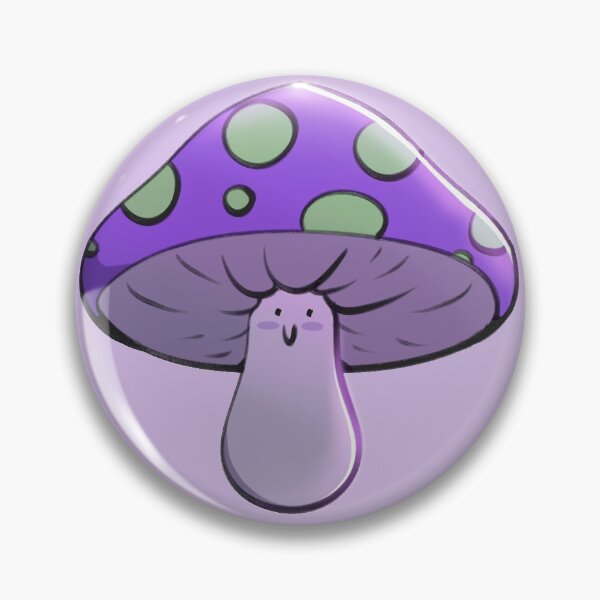 Item preview, Purple Happy Mushroom designed and sold by blurryleedss.