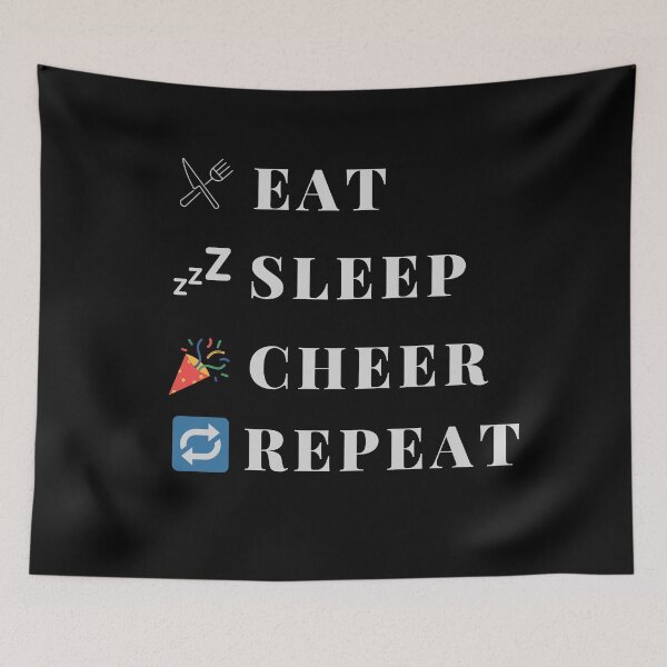 Item preview, Eat Sleep Cheer Repeat, Cool  designed and sold by KashifMohiuddin.