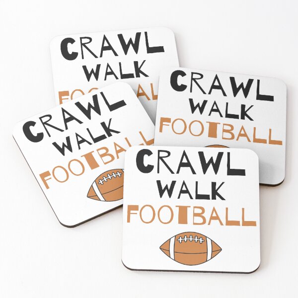 Item preview, Crawl Walk Football Cute Little Football Buddy designed and sold by CuteLovelyDesigns.