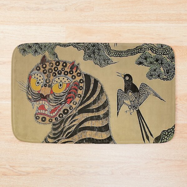 Item preview, Striped Vintage Minhwa Tiger and Magpie designed and sold by PatricianneK.