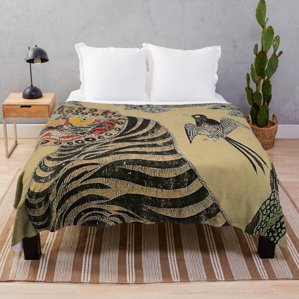 Item preview, Striped Vintage Minhwa Tiger and Magpie designed and sold by PatricianneK.