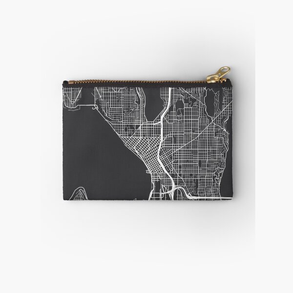 Item preview, Seattle Map, USA - Gray designed and sold by MainStreetMaps.