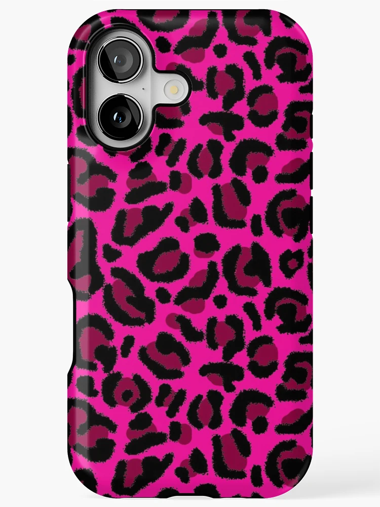 Hot Pink Y2K Aesthetic Leopard Print