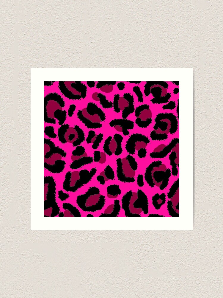 Pink magenta animal print pattern printable digital papers