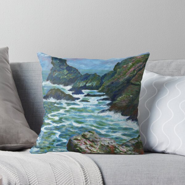 Item preview, Acrylic painting, View from Rocky Valley, Cornwall art designed and sold by Marion Yeo.