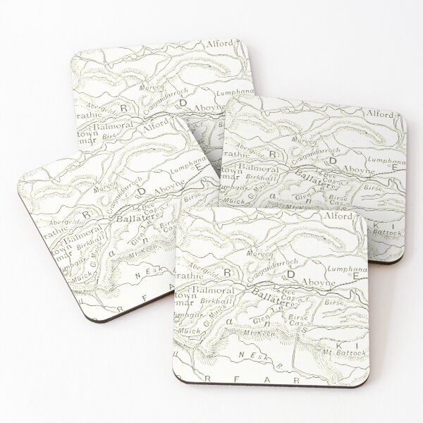 Item preview, BALLATER & surrounding area map 1891 designed and sold by yourscotland.