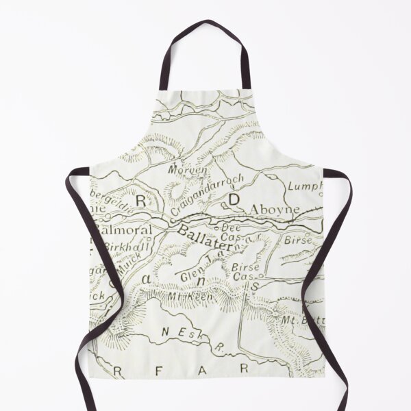 Item preview, BALLATER & surrounding area map 1891 designed and sold by yourscotland.