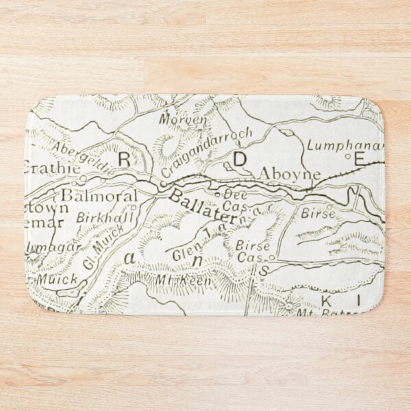 Item preview, BALLATER & surrounding area map 1891 designed and sold by yourscotland.
