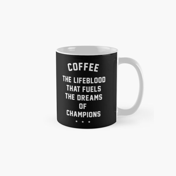 Aperçu de l'œuvre Le café, l'élément vital qui alimente les rêves des champions créée et vendue par Primotees.