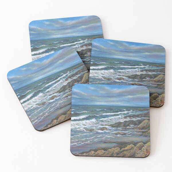 Item preview, Acrylic painting, Galloway coast seascape, Scotland art designed and sold by Marion Yeo.