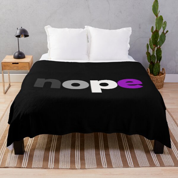 Item preview, Asexual nope. Sassy Asexual Pride designed and sold by Subtle Pride Shop.