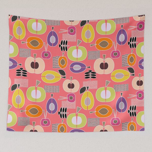 Item preview, Stone Fruit Festival Pink designed and sold by mirimo.