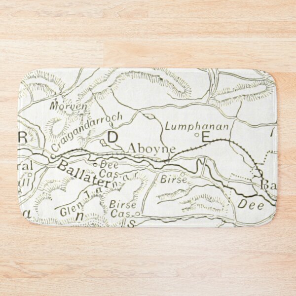 Item preview, ABOYNE & surrounding area map 1891 designed and sold by yourscotland.
