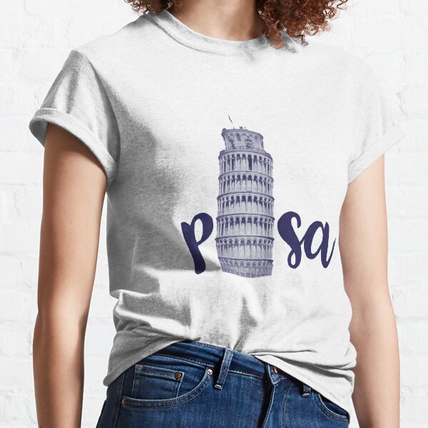 Leaning Tower Of Pisa Italy Tourists Souvenir T-shirt - Kingteeshop