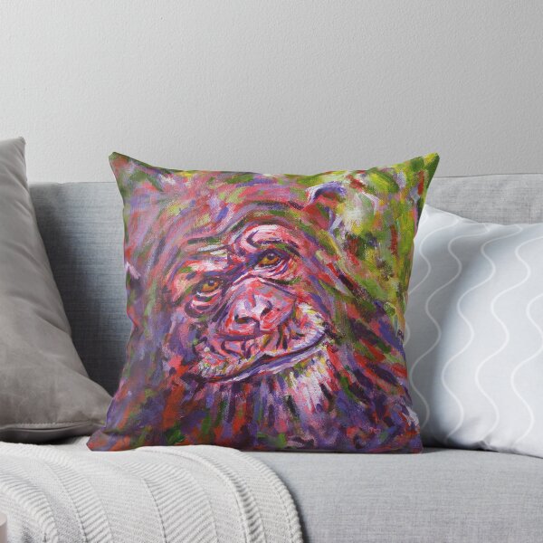 Item preview, Acrylic painting, Chimpanzee endangered animal art designed and sold by Marion Yeo.