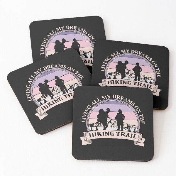 Item preview, living all my dreams on the hiking trail  - gift for hiking girls -funny woman's hiker - Casual hiking Girl  designed and sold by QUEEN-WIVER.