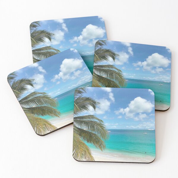 Item preview, Palm Leafs At The Beach With Beautiful Ocean designed and sold by Barolina.