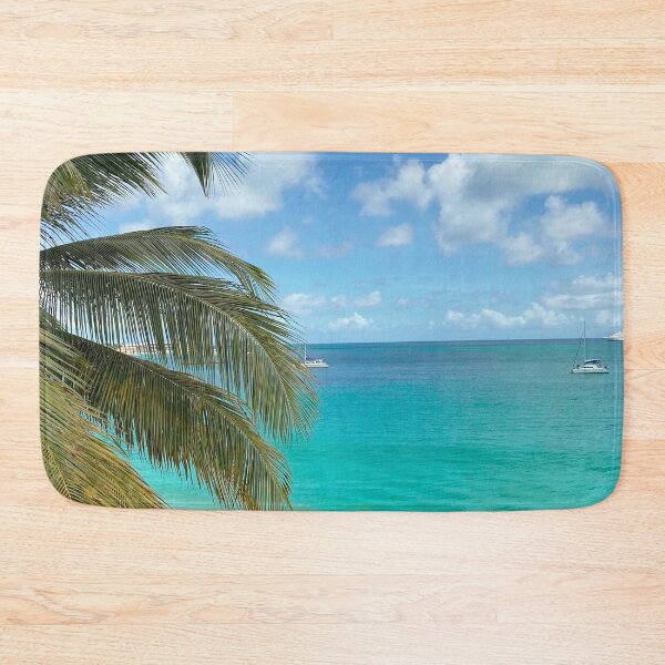 Item preview, Palm Leafs At The Beach With Beautiful Ocean designed and sold by Barolina.