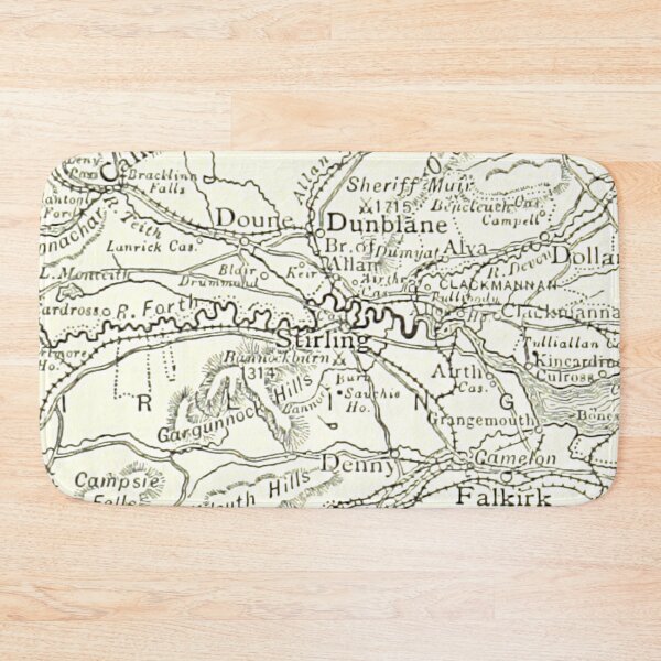 Item preview, STIRLING & surrounding area map 1891 designed and sold by yourscotland.
