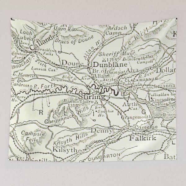 Item preview, STIRLING & surrounding area map 1891 designed and sold by yourscotland.