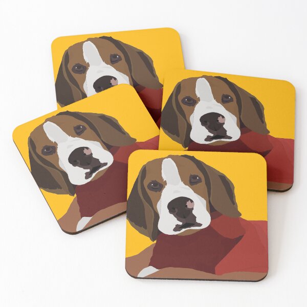 Item preview, Animal Vignette  : Beagle In Red Edition I designed and sold by CraftingYellow.