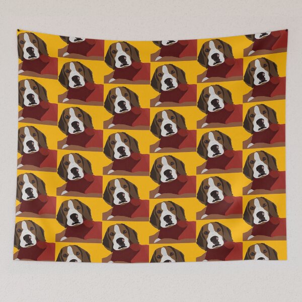 Item preview, Animal Vignette  : Beagle In Red Edition I designed and sold by CraftingYellow.