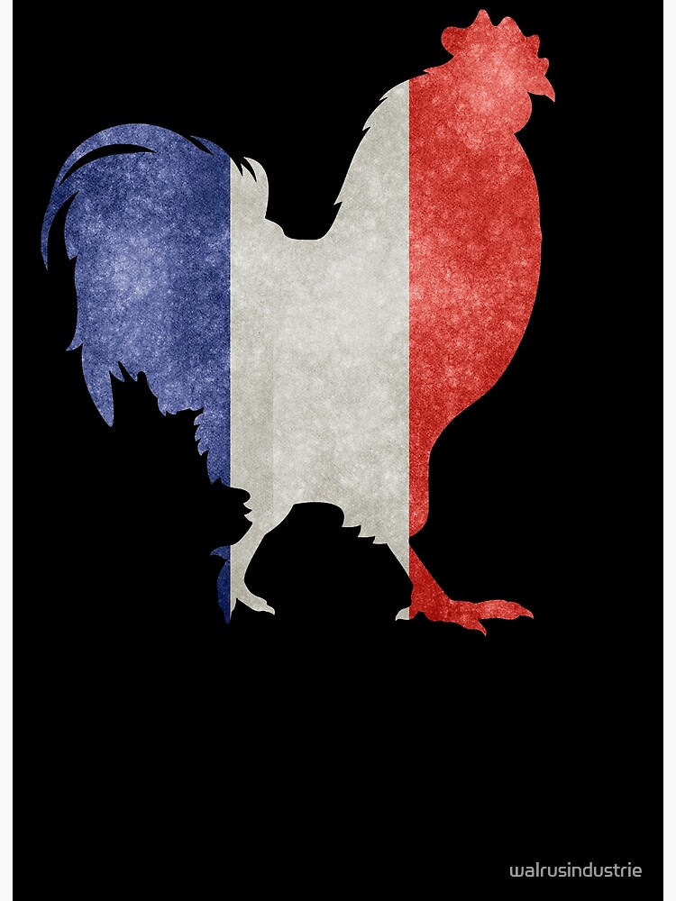 "French Rooster with French Flag Rooster" Poster for Sale by