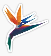 Crystal Bird of Paradise Sticker