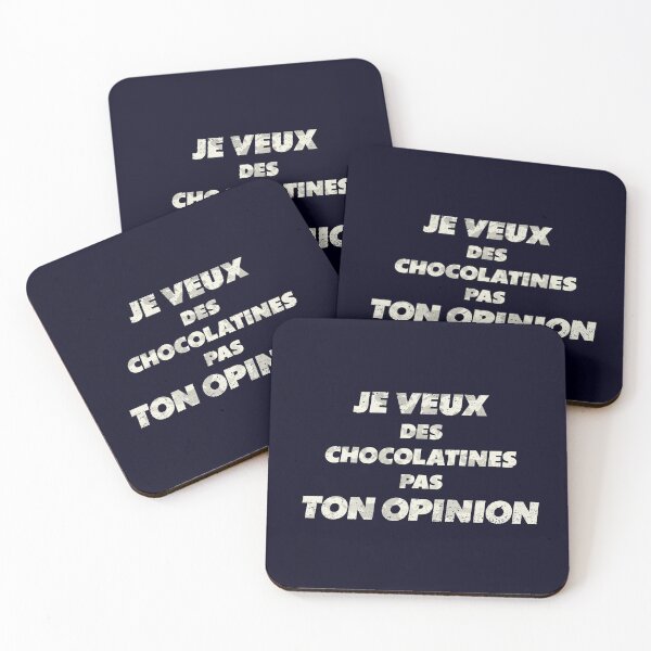 Item preview, Je veux des Chocolatines, Pas ton Opinion, Phrase Française. designed and sold by REDPRINT Studio.