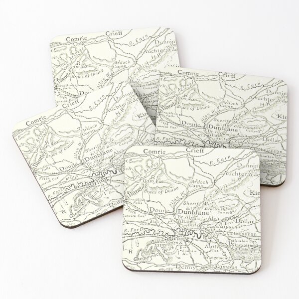 Item preview, DUNBLANE & surrounding area map 1891 designed and sold by yourscotland.