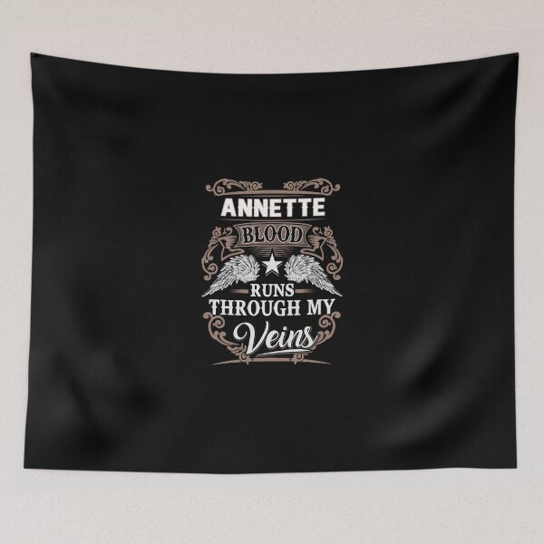 Item preview, Annette Name T Shirt - Annette Blood Runs Through My Veins  Gift Item Tee designed and sold by isalvatore.