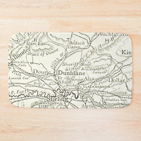 Item preview, DUNBLANE & surrounding area map 1891 designed and sold by yourscotland.