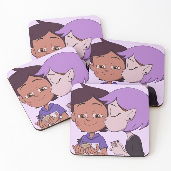 Item preview, The Owl House: Luz and Amity Kiss designed and sold by shirimacen.