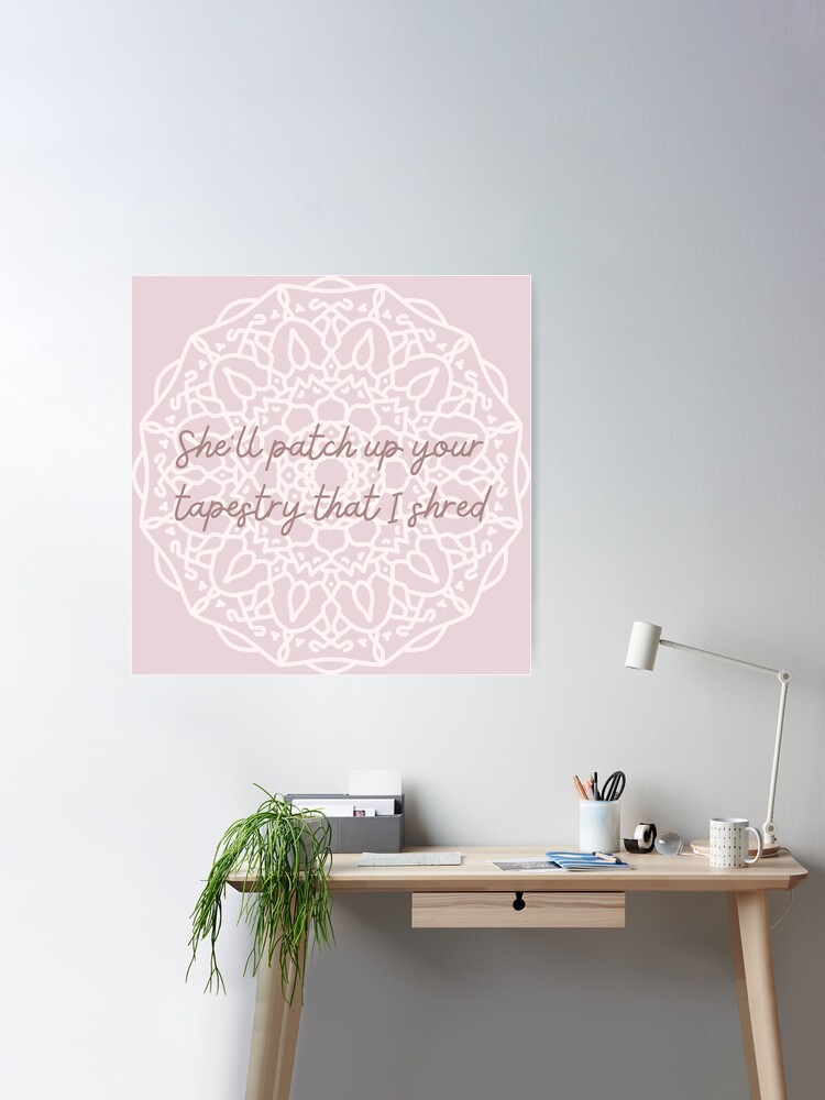 She'll Patch Up Your Tapestry Taylor Swift - Mint Rose - Sticker