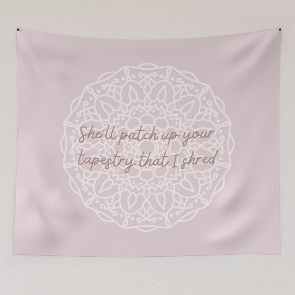 Item preview, She'll Patch Up Your Tapestry Taylor Swift designed and sold by Mint-Rose.