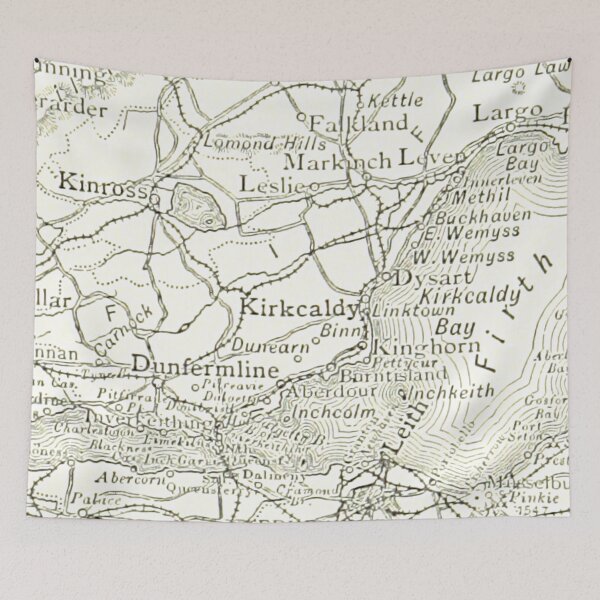 Item preview, KIRKCALDY & surrounding area map 1891 designed and sold by yourscotland.
