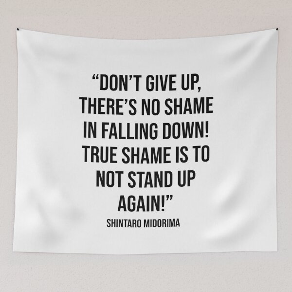 Item preview, Don't Give Up Quote by Midorima designed and sold by OtaquotesJo.