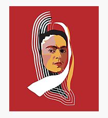 Abstract Frida Kahlo Photographic Print