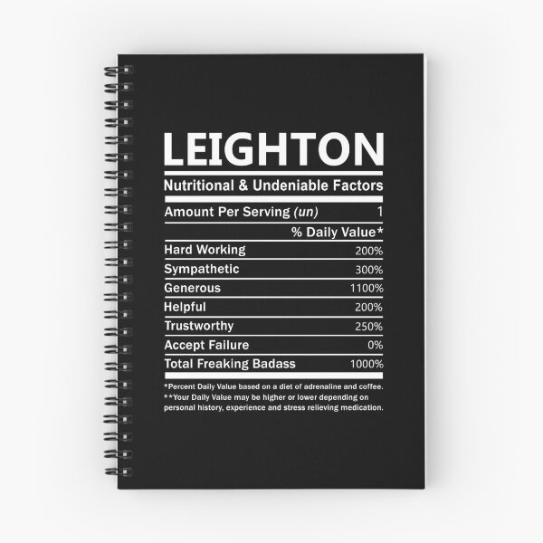 Item preview, Leighton Name T Shirt - Leighton Nutritional And Undeniable Factors Gift Item Tee designed and sold by merystowe1.