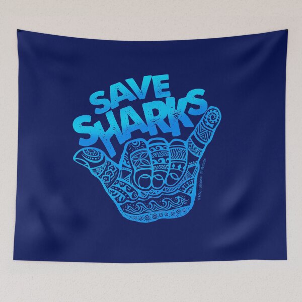 Item preview, Hang Loose, Save Sharks designed and sold by jitterfly.