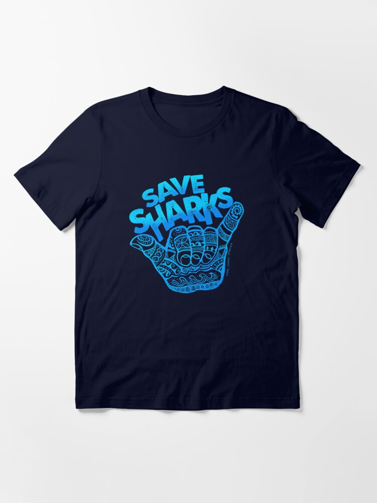 Essential T-Shirt, Hang Loose, Save Sharks designed and sold by jitterfly