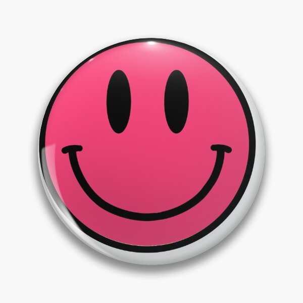 Item preview, hot pink smiley face designed and sold by maeveamcgregor.