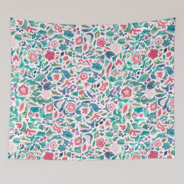 Item preview, iPhone 12 Acuarela Nostalgica de Flores de Verano Verde designed and sold by ninoladesign.